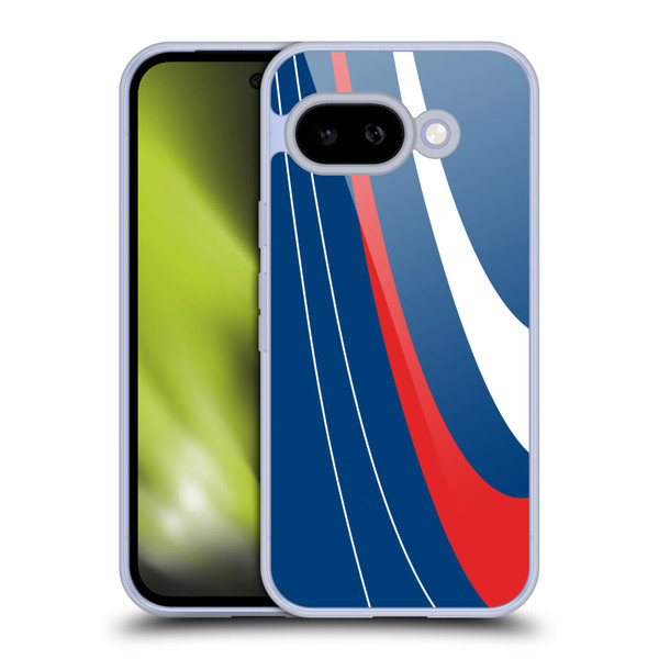 Ameritech Graphics Red And White Swirl Soft Gel Case for Google Pixel 9A