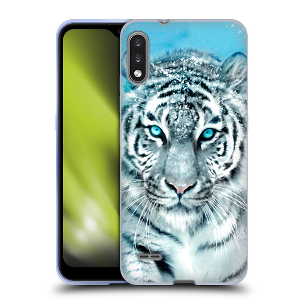 Aimee Stewart Animals White Tiger Soft Gel Case for LG K22
