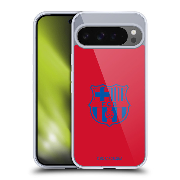 FC Barcelona Crest Patterns Red Soft Gel Case for Google Pixel 9 Pro XL