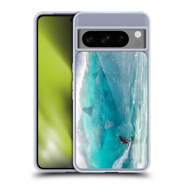 Dave Loblaw Sea Shark Surfer Soft Gel Case for Google Pixel 8 Pro