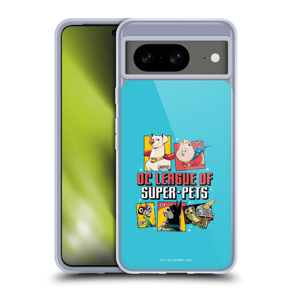 DC League Of Super Pets Graphics Characters 2 Soft Gel Case for Google Pixel 8