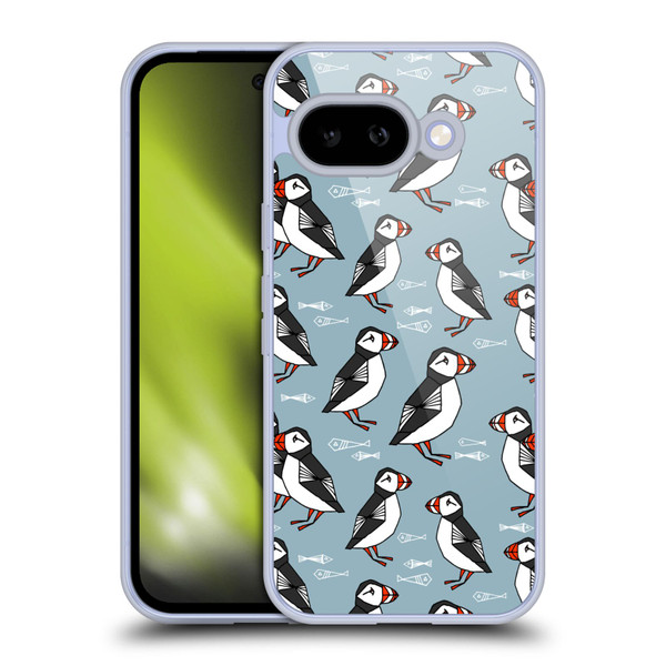 Andrea Lauren Design Birds Puffins Soft Gel Case for Google Pixel 9A