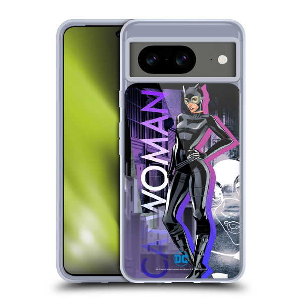 DC Women Core Compositions Catwoman Soft Gel Case for Google Pixel 8