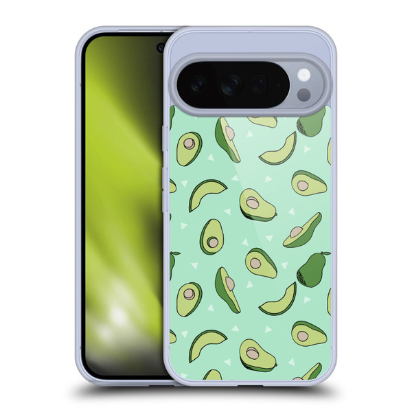 Andrea Lauren Design Food Pattern Avocado Soft Gel Case for Google Pixel 10 Pro XL