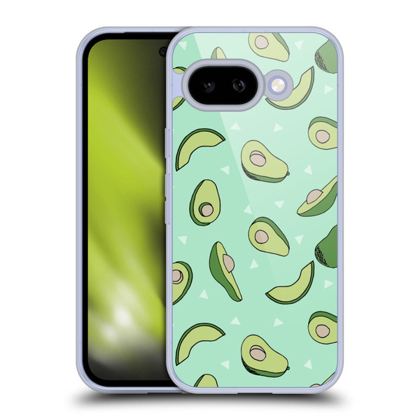 Andrea Lauren Design Food Pattern Avocado Soft Gel Case for Google Pixel 9A