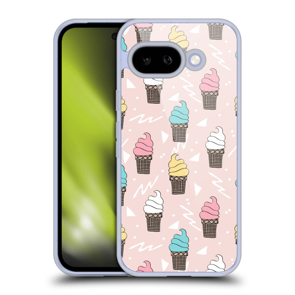 Andrea Lauren Design Food Pattern Ice Cream Soft Gel Case for Google Pixel 9A