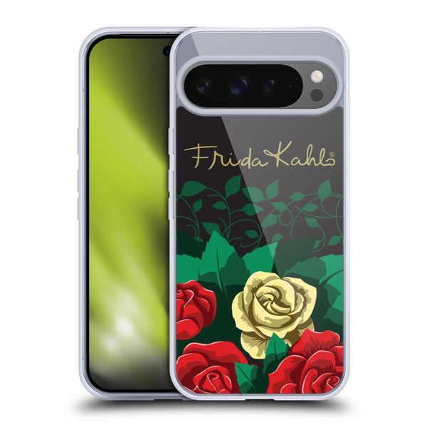 Frida Kahlo Roses Blooms Soft Gel Case for Google Pixel 9 Pro XL