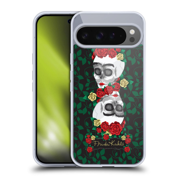 Frida Kahlo Roses Mirror Soft Gel Case for Google Pixel 9 Pro XL