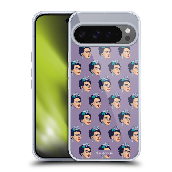 Frida Kahlo Sketch Pattern Soft Gel Case for Google Pixel 9 Pro XL