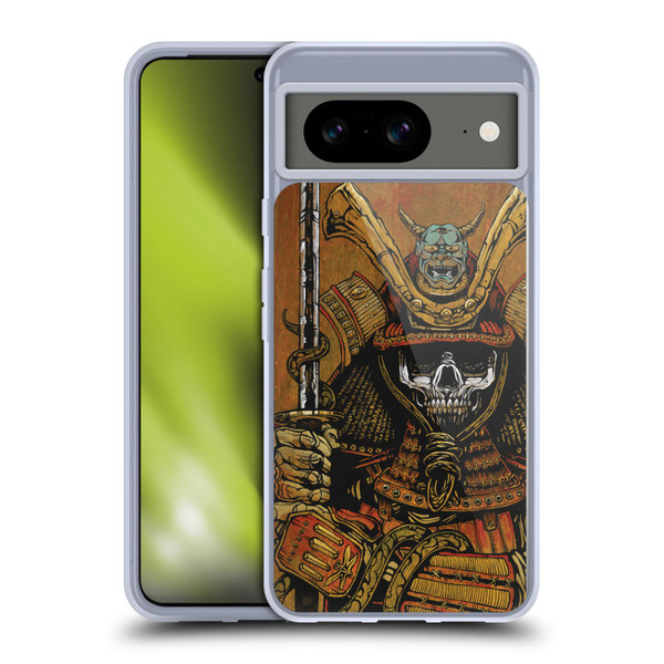 David Lozeau Colourful Grunge Samurai Soft Gel Case for Google Pixel 8