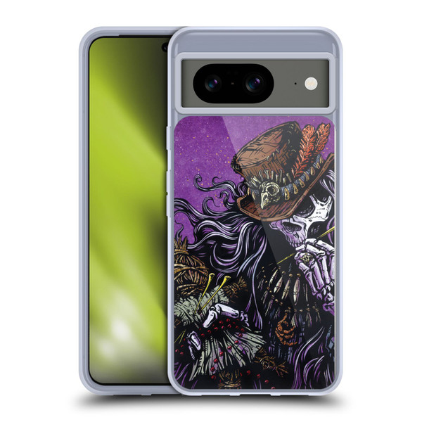 David Lozeau Colourful Grunge Voodoo Priest Soft Gel Case for Google Pixel 8