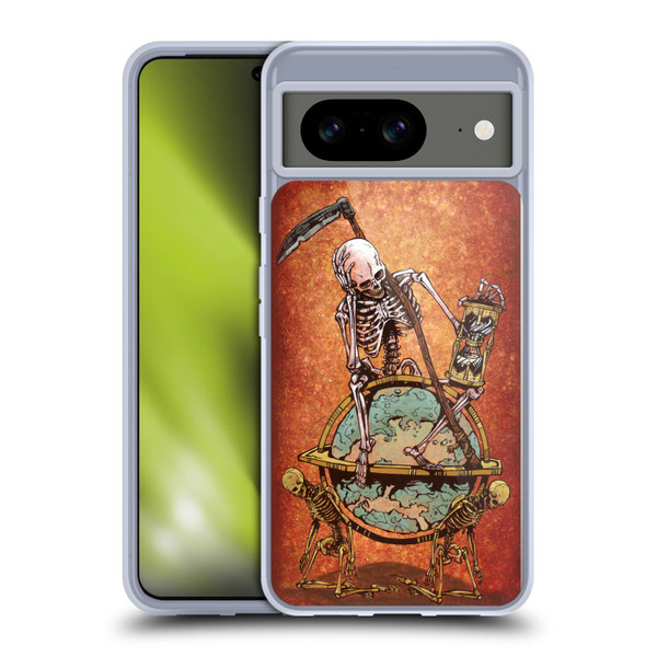 David Lozeau Colourful Art Memento Mori Soft Gel Case for Google Pixel 8