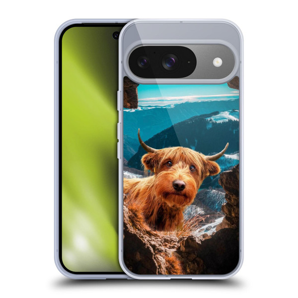 Pixelmated Animals Surreal Wildlife Cowpup Soft Gel Case for Google Pixel 9 / Pixel 9 Pro
