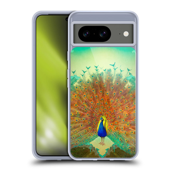 Duirwaigh Animals Peacock Soft Gel Case for Google Pixel 8