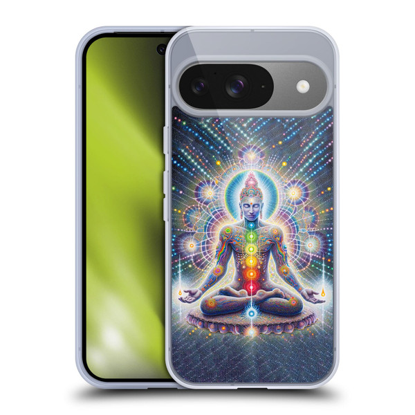 Shambhala Light Visionary Art Ethereal Graphics Chakras Soft Gel Case for Google Pixel 9 / Pixel 9 Pro