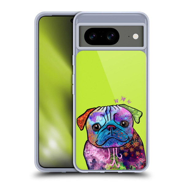 Duirwaigh Animals Pug Dog Soft Gel Case for Google Pixel 8