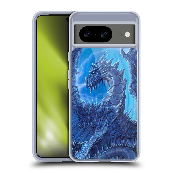 Ed Beard Jr Dragons Glacier Soft Gel Case for Google Pixel 8