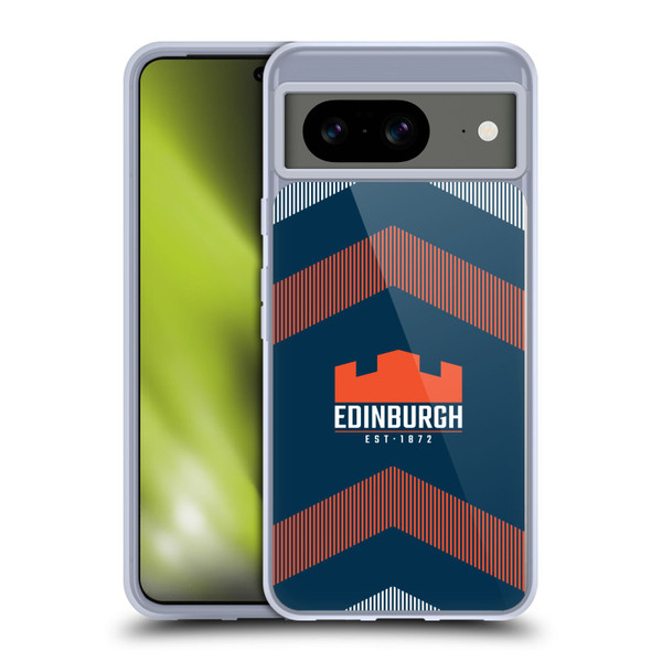 Edinburgh Rugby Logo Art Lines Soft Gel Case for Google Pixel 8