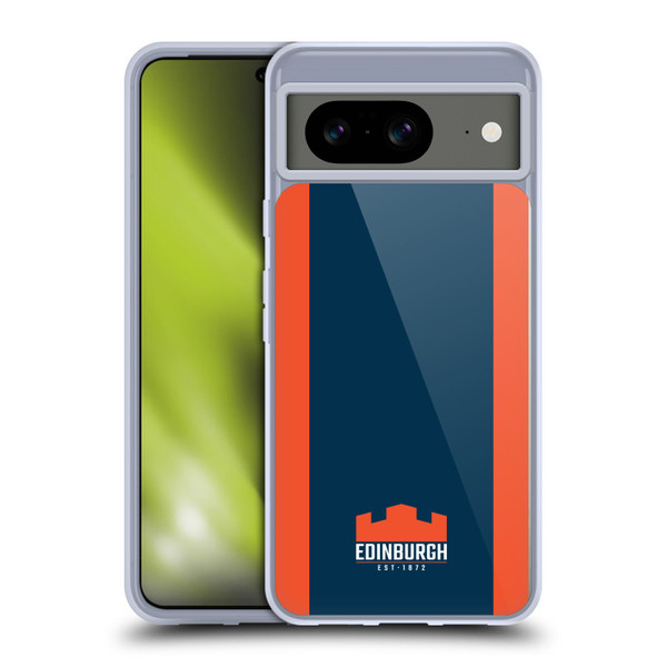 Edinburgh Rugby Logo Art Stripes Soft Gel Case for Google Pixel 8