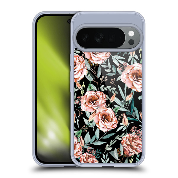 Anis Illustration Bloomers Black Soft Gel Case for Google Pixel 10