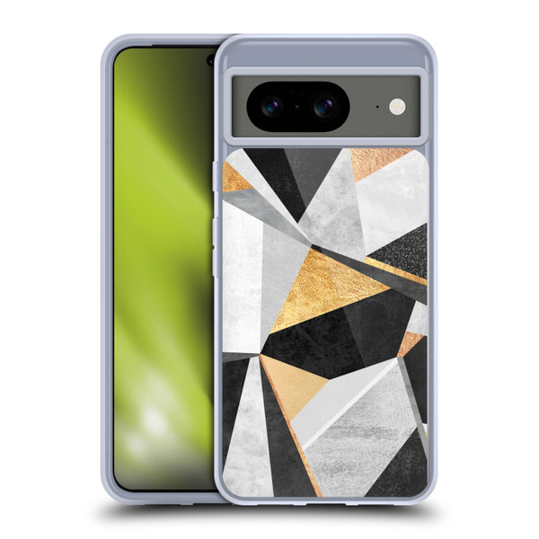 Elisabeth Fredriksson Geometric Design And Pattern Geometry Gold Soft Gel Case for Google Pixel 8