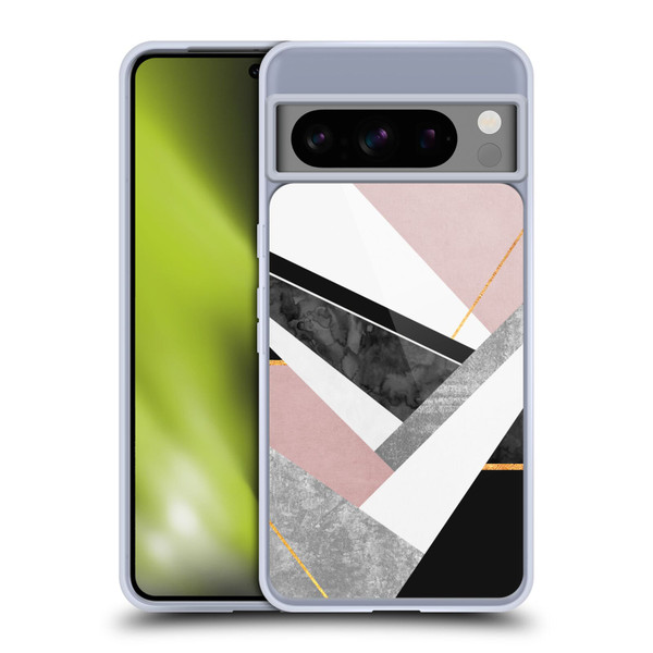 Elisabeth Fredriksson Geometric Design And Pattern Lines And Layers Soft Gel Case for Google Pixel 8 Pro