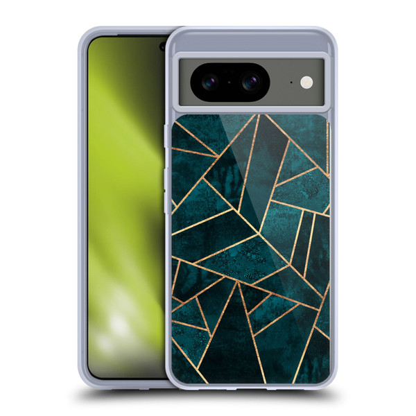 Elisabeth Fredriksson Sparkles Deep Teal Stone Soft Gel Case for Google Pixel 8