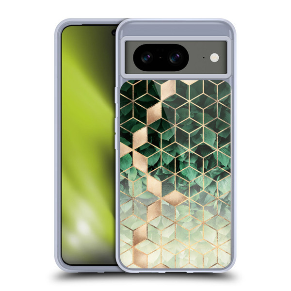 Elisabeth Fredriksson Sparkles Leaves And Cubes Soft Gel Case for Google Pixel 8