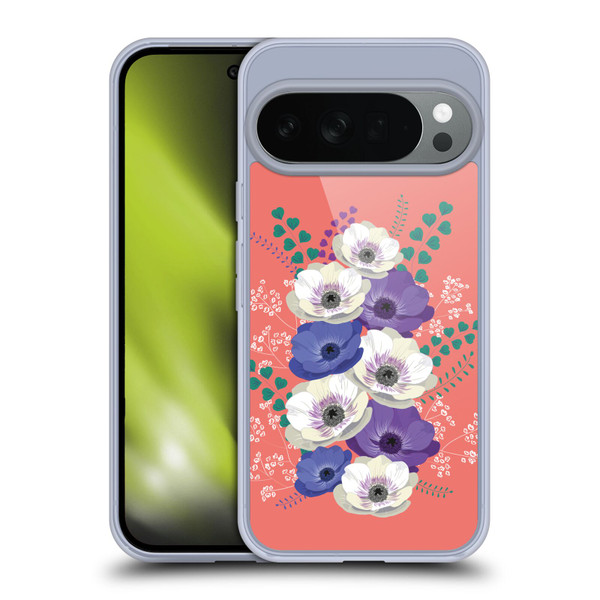Anis Illustration Flowers Bouquet 4 Soft Gel Case for Google Pixel 10