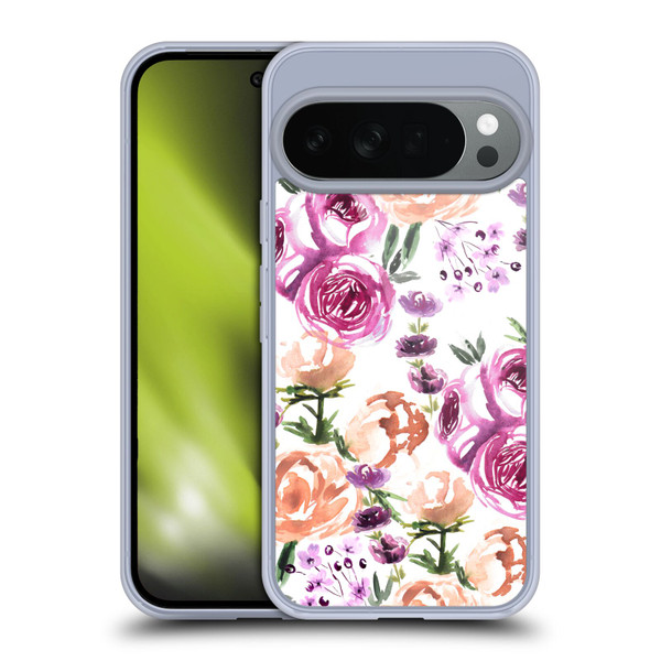 Anis Illustration Flowers Watercolour Soft Gel Case for Google Pixel 10