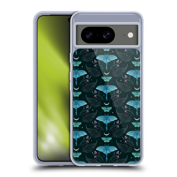 Episodic Drawing Art Emerald Pattern Soft Gel Case for Google Pixel 8