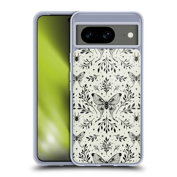 Episodic Drawing Art Mystical Butterfly Pattern Soft Gel Case for Google Pixel 8