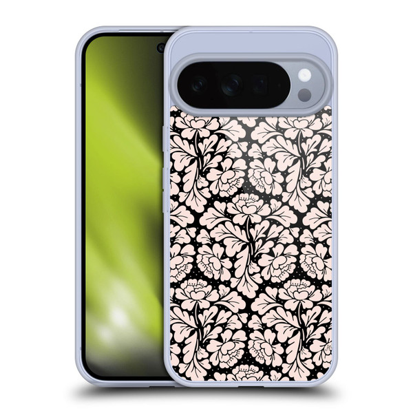 Anis Illustration Flower Pattern 2 Black 1 Soft Gel Case for Google Pixel 10 Pro XL