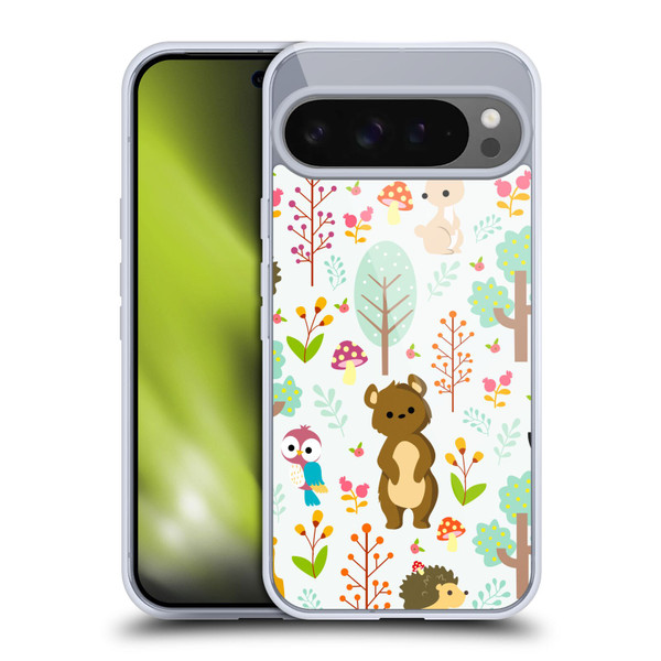 Haroulita Forest Adorable Bear Soft Gel Case for Google Pixel 9 Pro XL