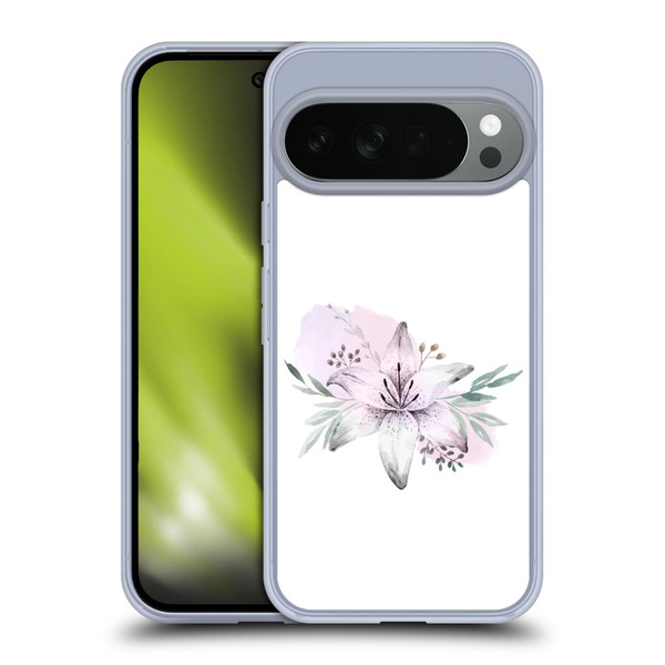 Anis Illustration Floral Pattern Lilium Flower Soft Gel Case for Google Pixel 10