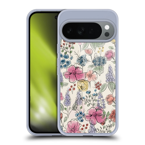 Anis Illustration Floral Pattern Wild Garden Soft Gel Case for Google Pixel 10