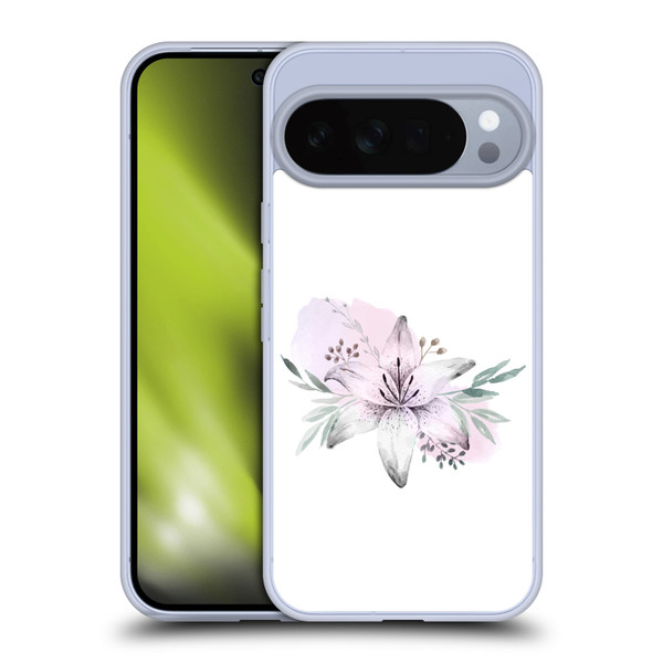 Anis Illustration Floral Pattern Lilium Flower Soft Gel Case for Google Pixel 10 Pro XL