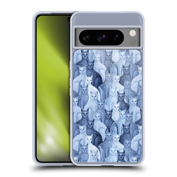 Episodic Drawing Pattern Cats Soft Gel Case for Google Pixel 8 Pro