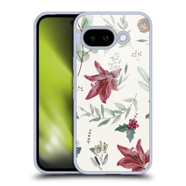 Anis Illustration Floral Pattern Christmas Eucalyptus Soft Gel Case for Google Pixel 9A