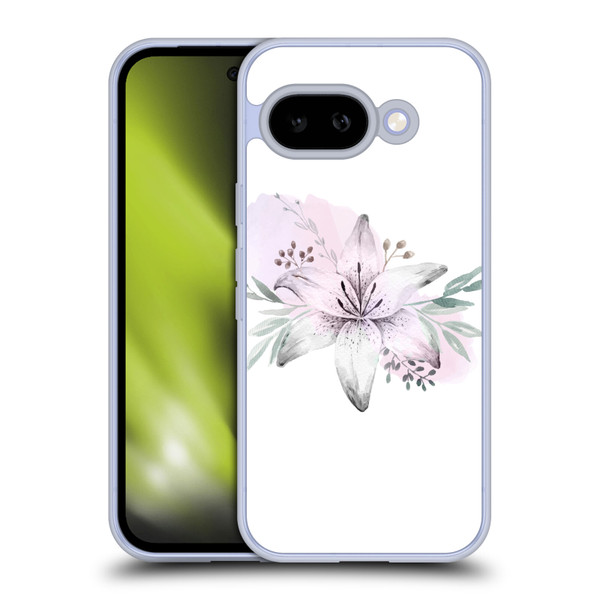Anis Illustration Floral Pattern Lilium Flower Soft Gel Case for Google Pixel 9A