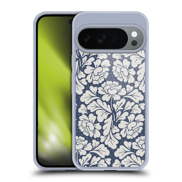 Anis Illustration Graphics Baroque Blue Soft Gel Case for Google Pixel 10