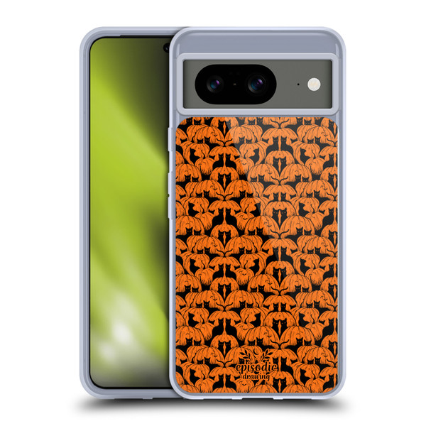 Episodic Drawing Spooky Patterns Pink Moth Soft Gel Case for Google Pixel 8