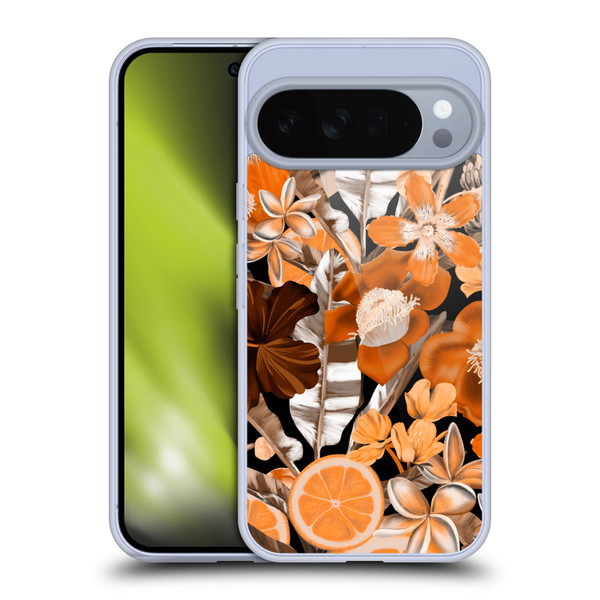 Anis Illustration Graphics Flower & Fruit Orange Soft Gel Case for Google Pixel 10 Pro XL
