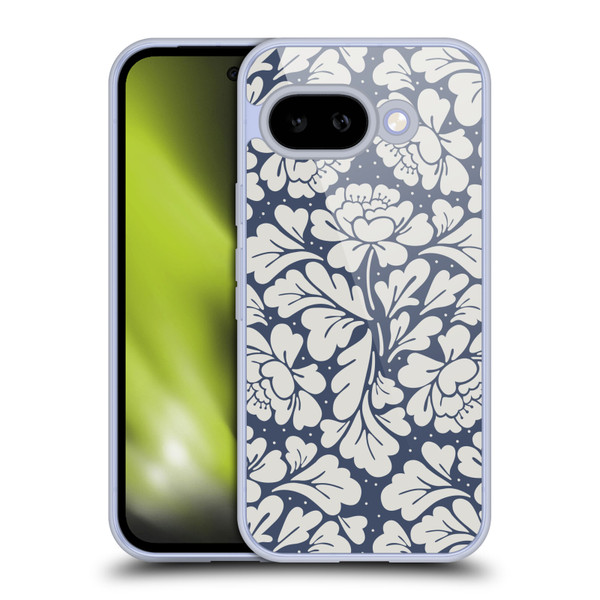 Anis Illustration Graphics Baroque Blue Soft Gel Case for Google Pixel 9A