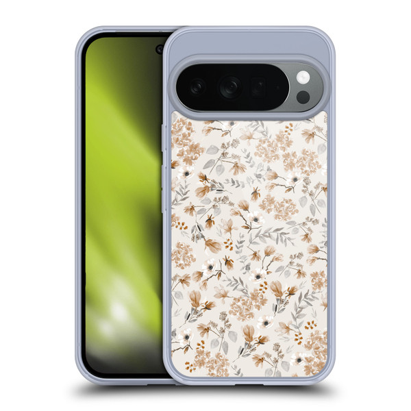 Anis Illustration Mix Pattern Romantic Neutrals Soft Gel Case for Google Pixel 10