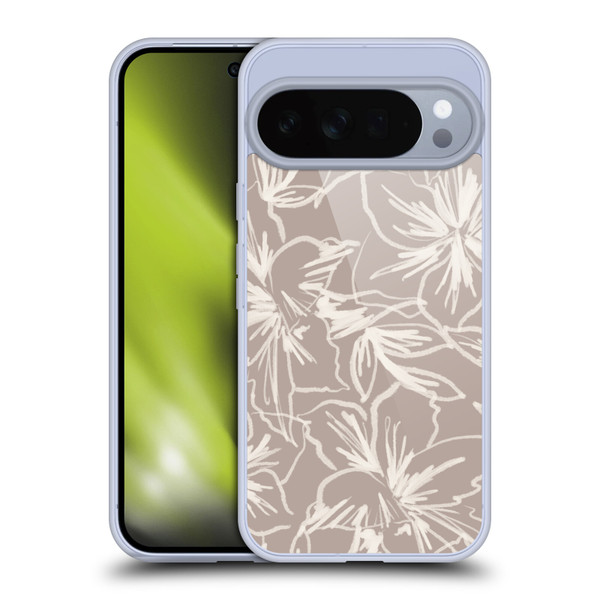 Anis Illustration Mix Pattern Floral Lines Soft Gel Case for Google Pixel 10 Pro XL