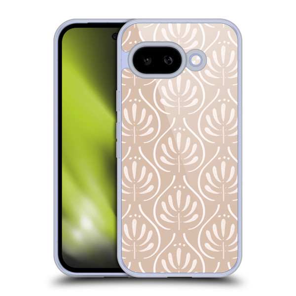 Anis Illustration Mix Pattern Boho Beige Soft Gel Case for Google Pixel 9A