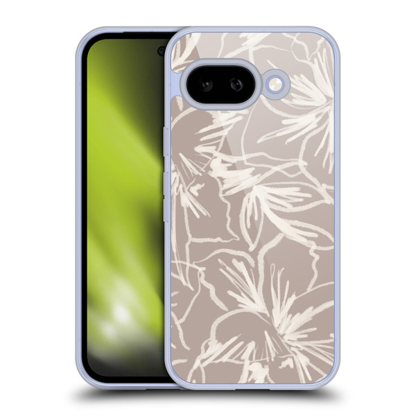 Anis Illustration Mix Pattern Floral Lines Soft Gel Case for Google Pixel 9A