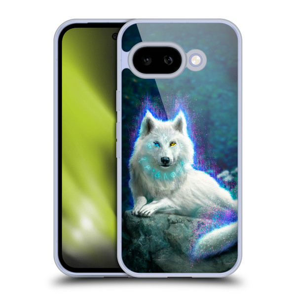 Anthony Christou Fantasy Art White Wolf Soft Gel Case for Google Pixel 9A