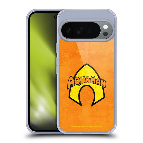 Aquaman DC Comics Logo Classic Distressed Look Soft Gel Case for Google Pixel 10